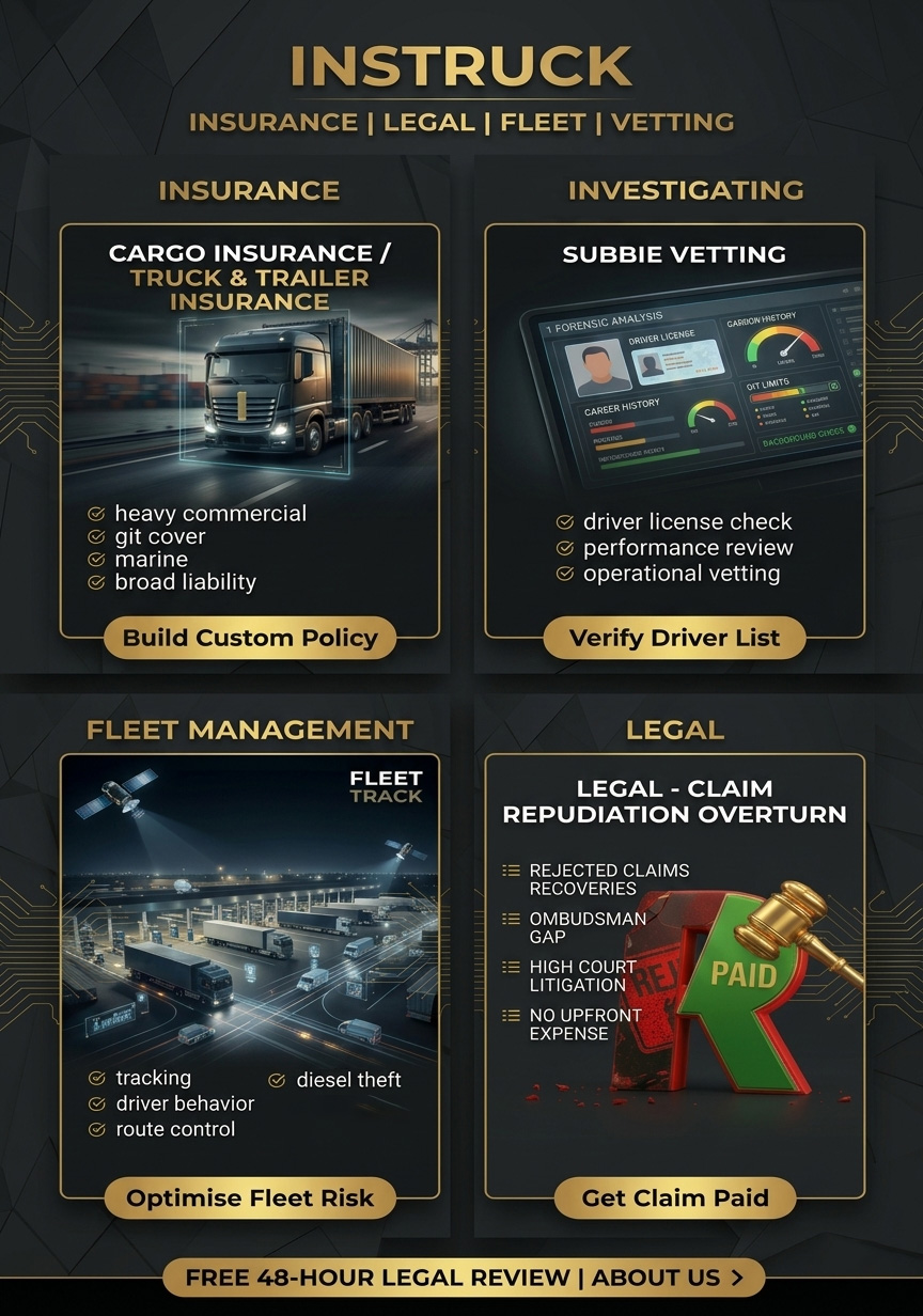 INSTRUCK launch landing artwork